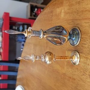 Vintage glass perfume bottles